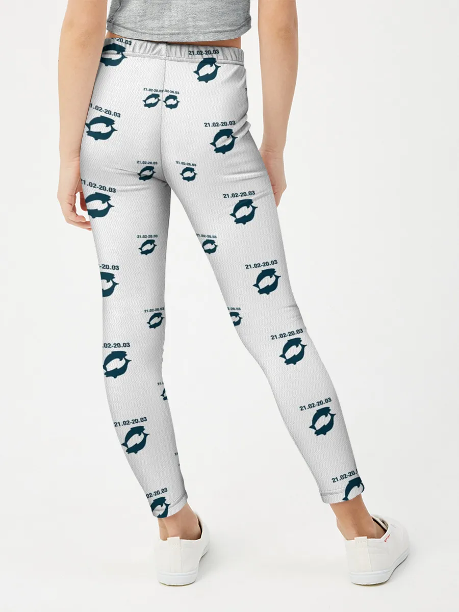 Леггинсы для девочки / Рыбы