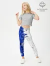 Леггинсы для девочки / BLUE WHITE & RED
