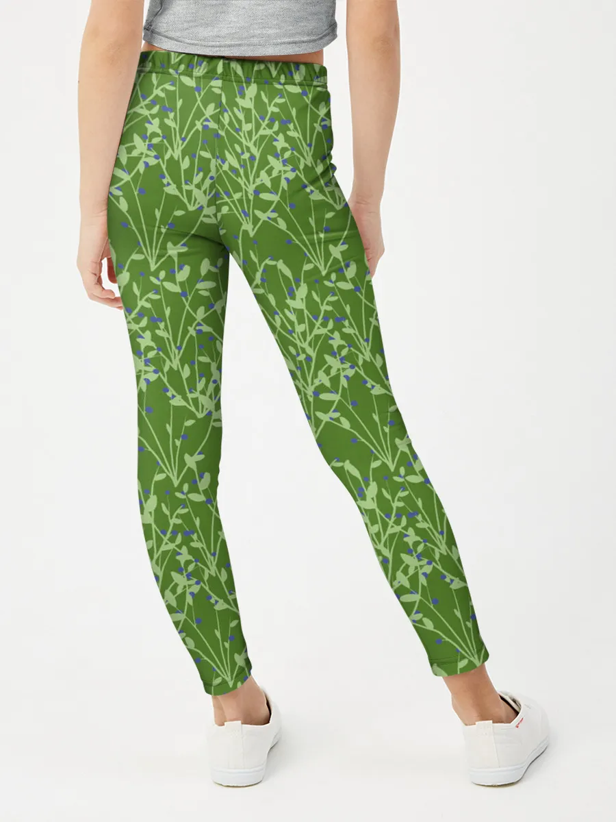 Леггинсы для девочки / Черника