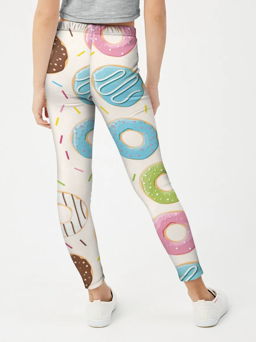 Леггинсы для девочки / Пончики / Donuts