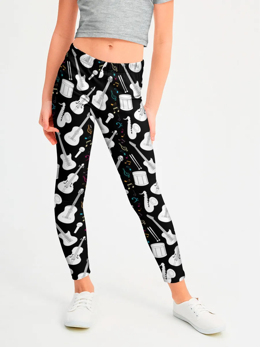 Леггинсы для девочки / Музыкальные Инструменты
