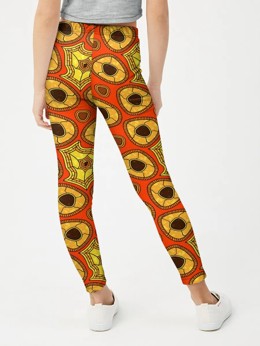 Леггинсы для девочки / Древний африканский узор