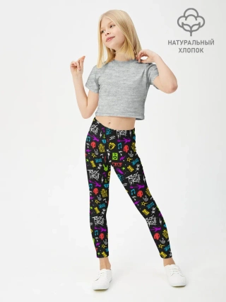 Леггинсы для девочки / Рокер
