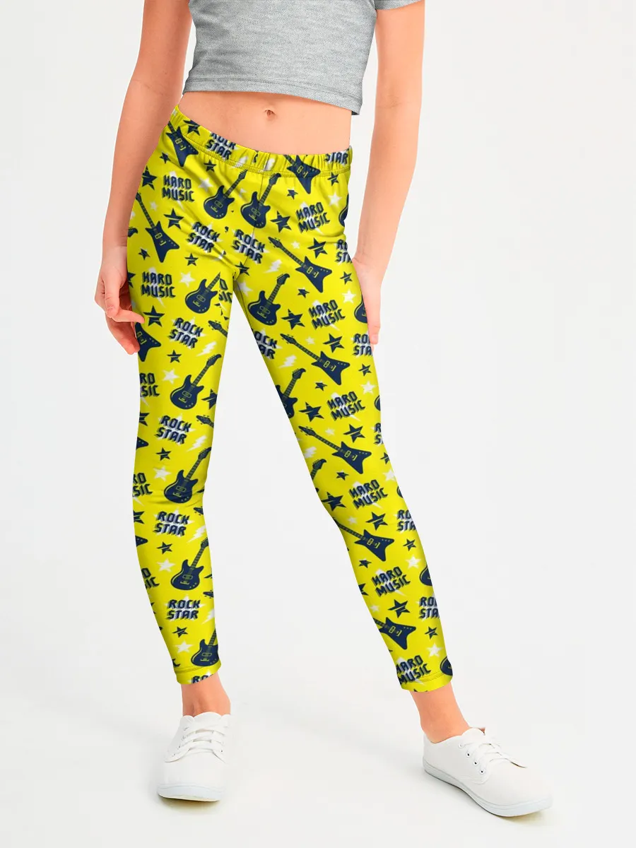 Леггинсы для девочки / Рок-звезда