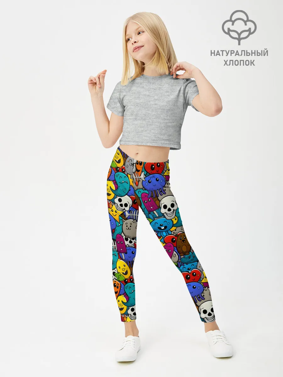 Леггинсы для девочки / Граффити
