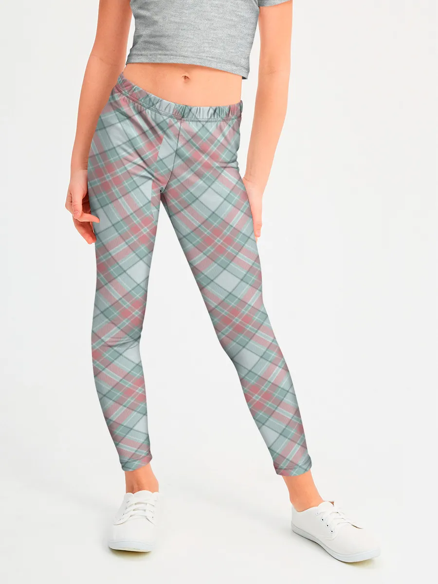 Леггинсы для девочки / Узор в клетку