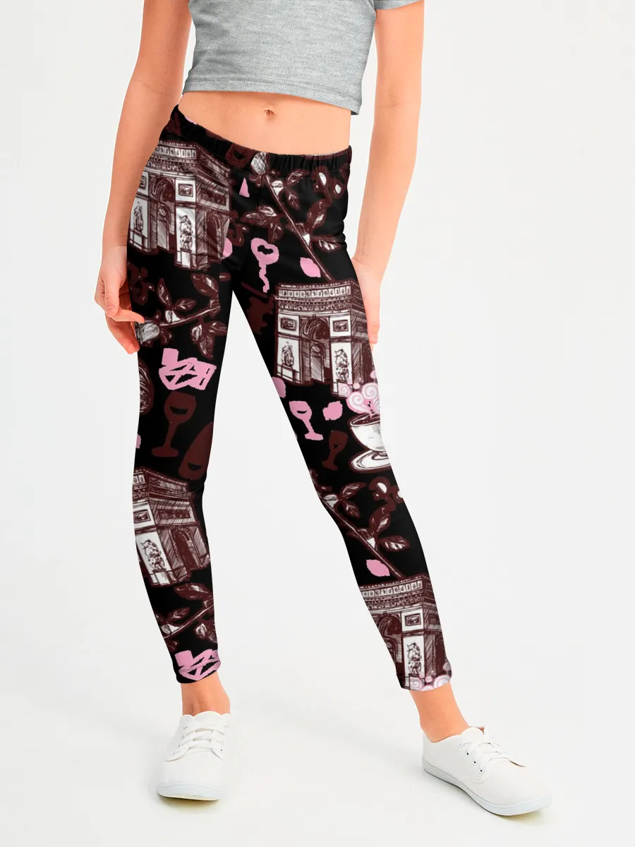 Леггинсы для девочки / Париж / Paris