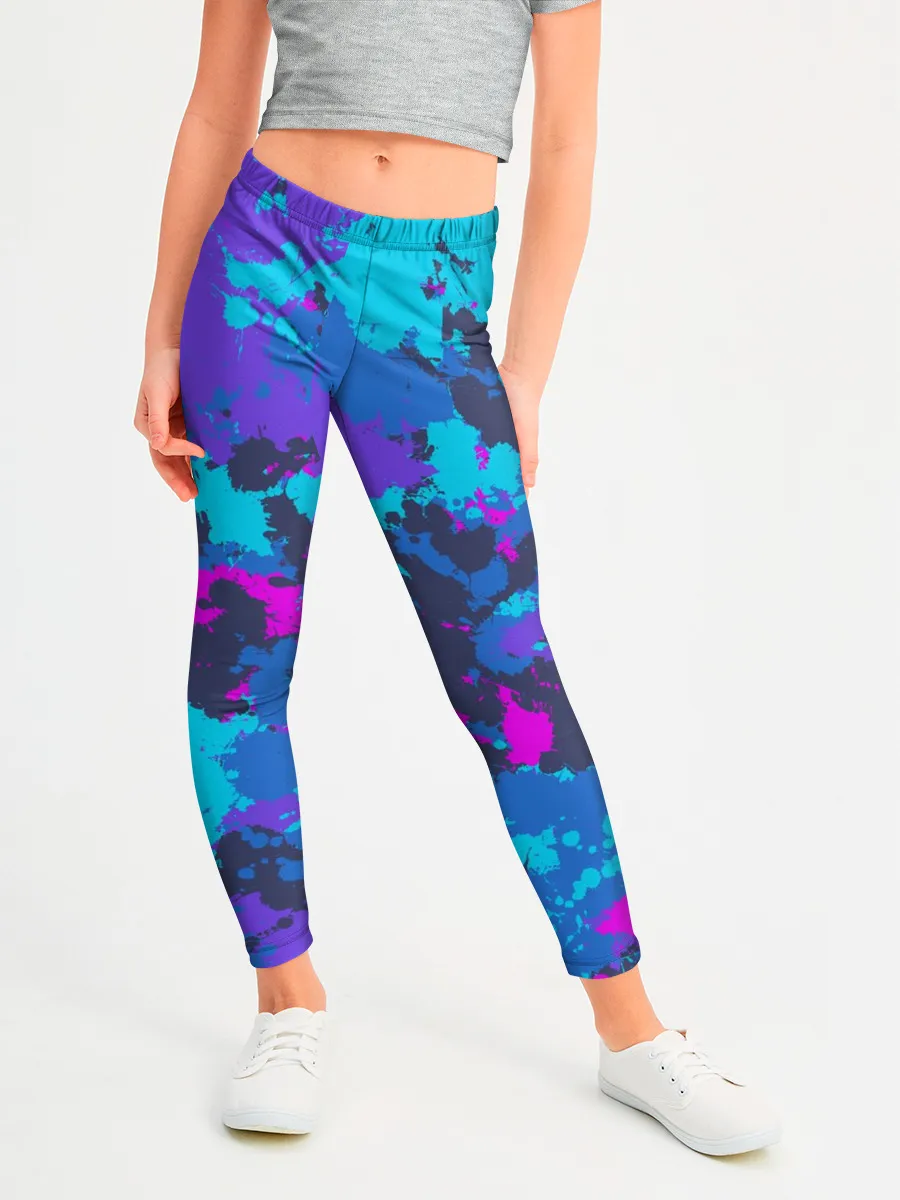 Леггинсы для девочки / Неоновые краски