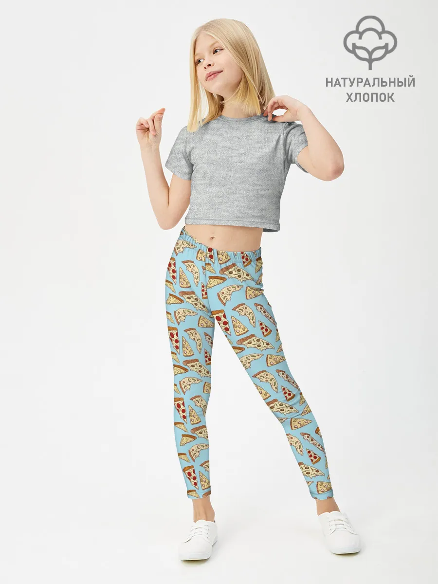 Леггинсы для девочки / Кусочки Пиццы