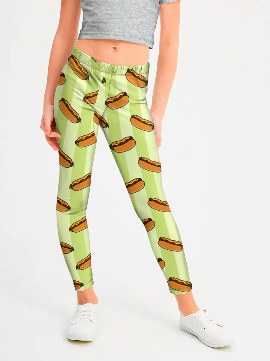 Леггинсы для девочки / Хотдог