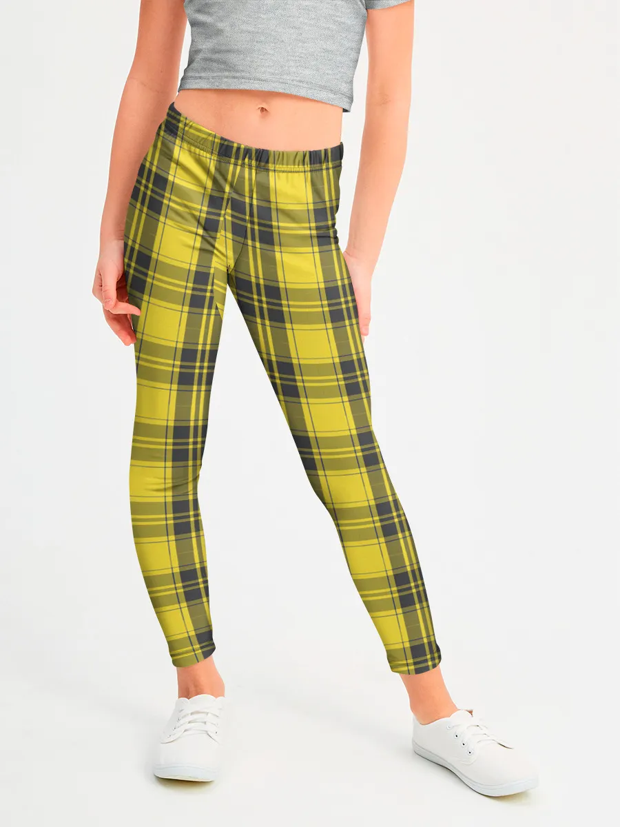 Леггинсы для девочки / Клеточный узор