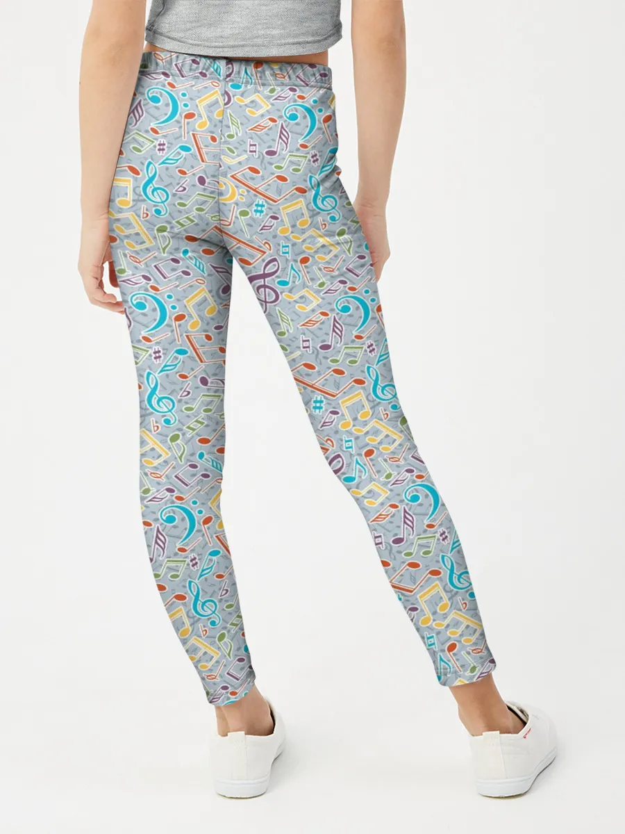 Леггинсы для девочки / Музыкальные ноты