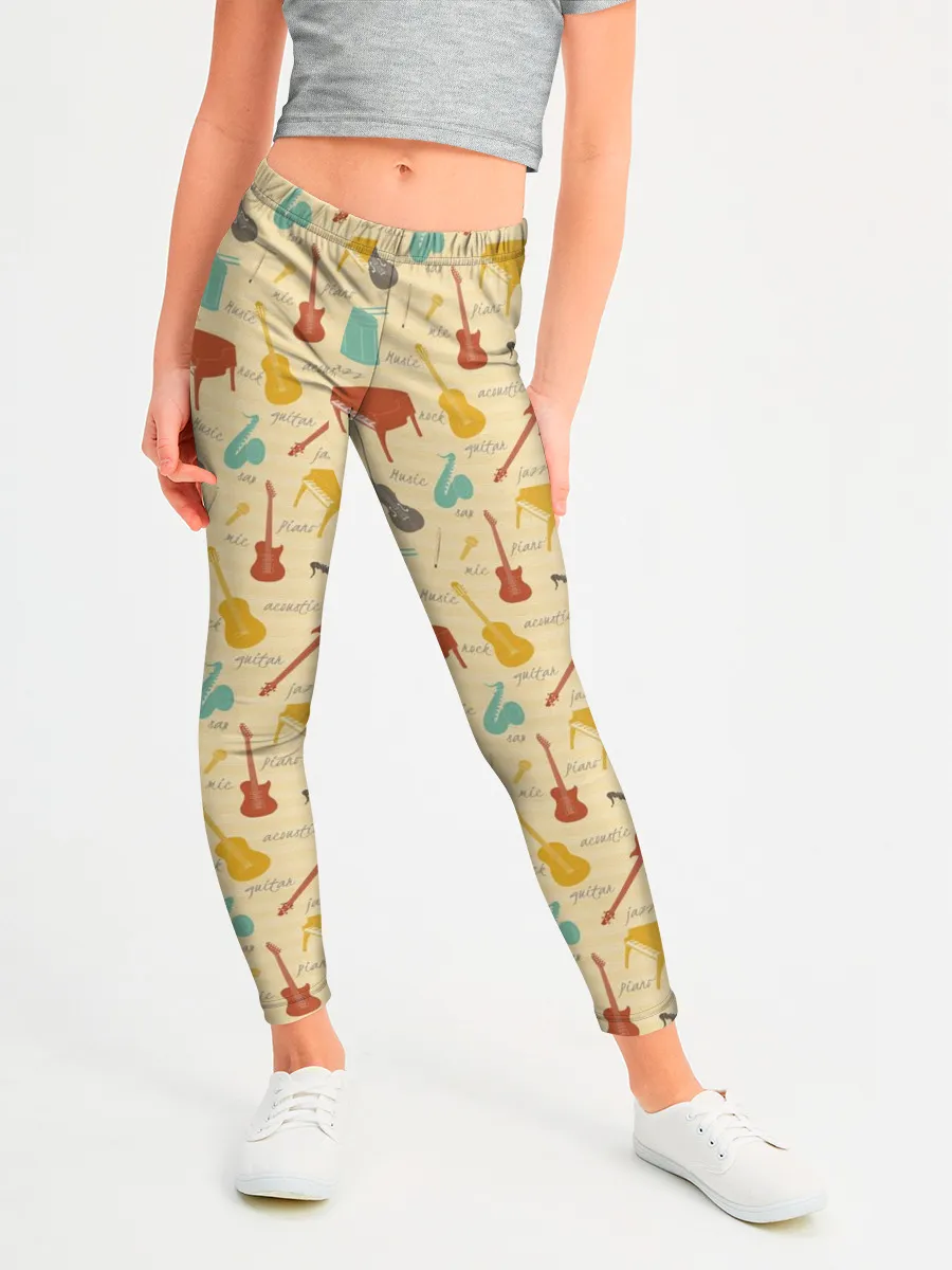 Леггинсы для девочки / Музыкант
