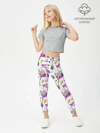 Леггинсы для девочки / Рок