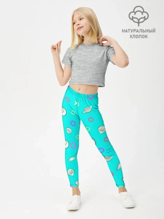 Леггинсы для девочки / Морские моллюски