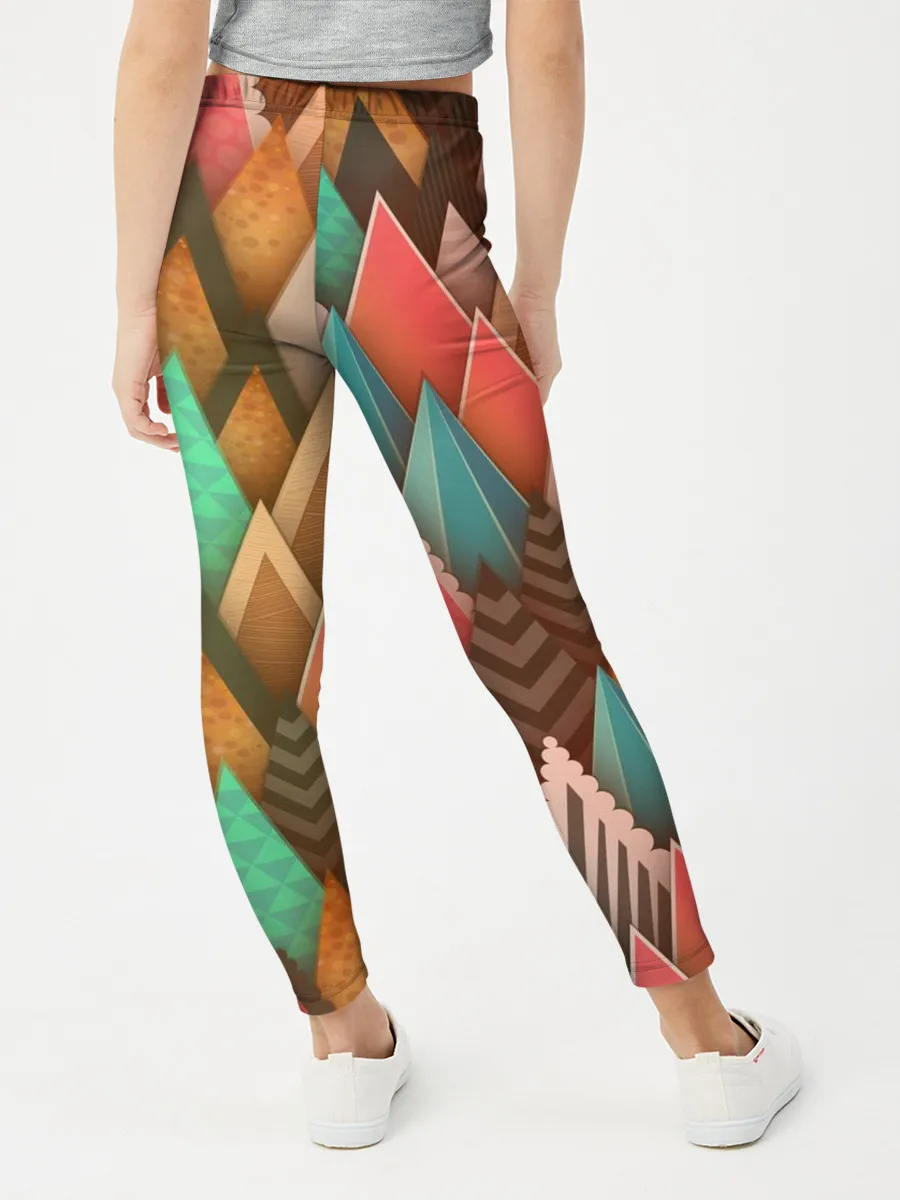 Леггинсы для девочки / Острые пики