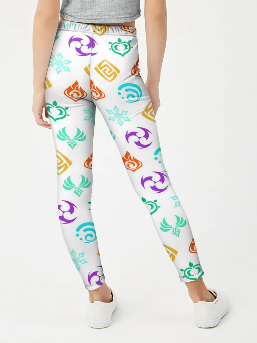 Леггинсы для девочки / GENSHIN IMPACT ЭМБЛЕМЫ