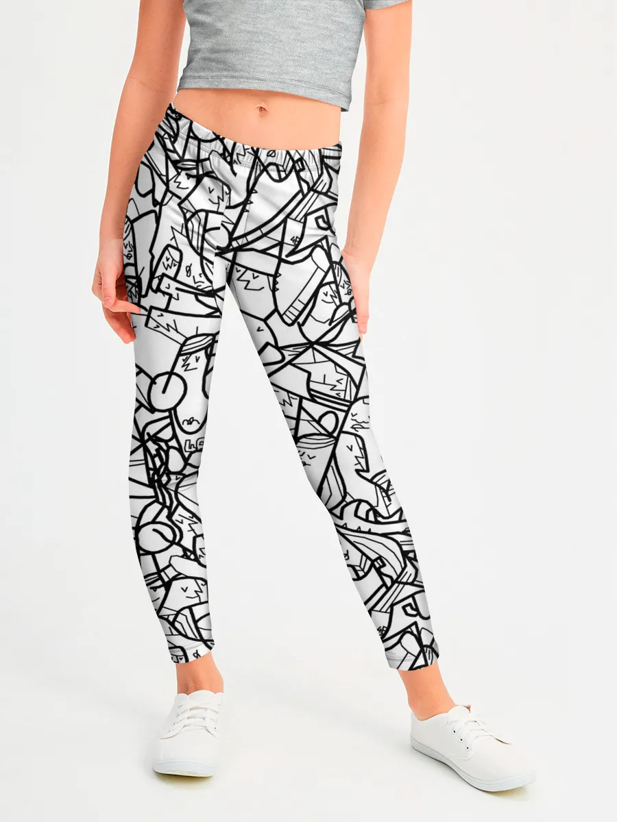 Леггинсы для девочки / Масса людей