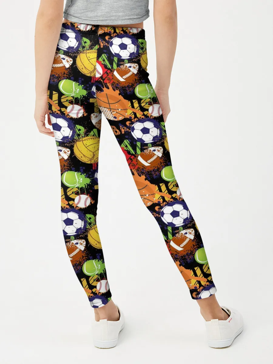 Леггинсы для девочки / Игра в Мяч