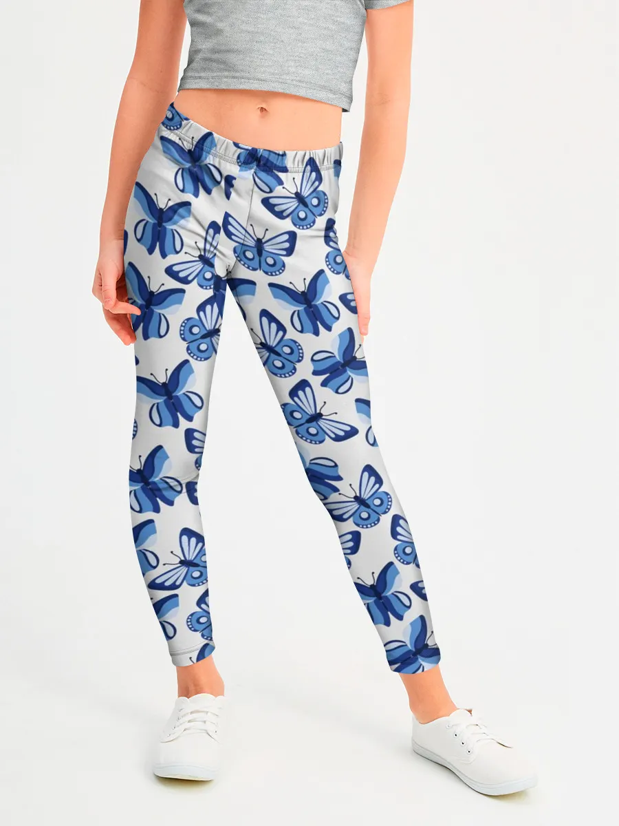 Леггинсы для девочки / Бабочки / Butterflies