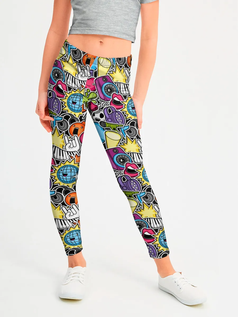 Леггинсы для девочки / Музыкант