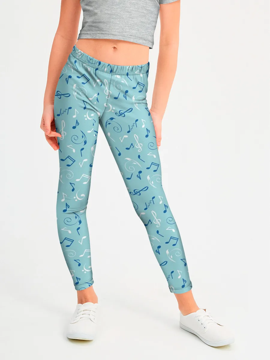 Леггинсы для девочки / Ноты