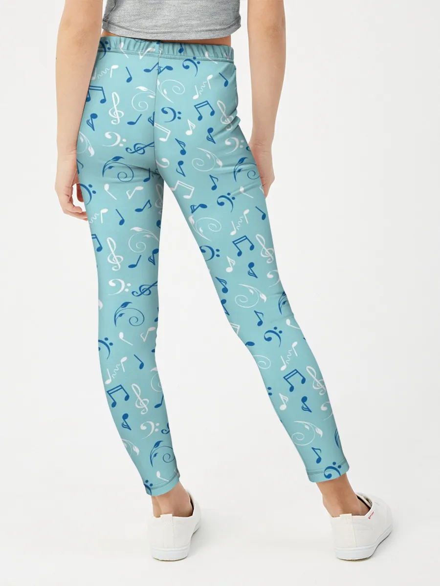 Леггинсы для девочки / Ноты