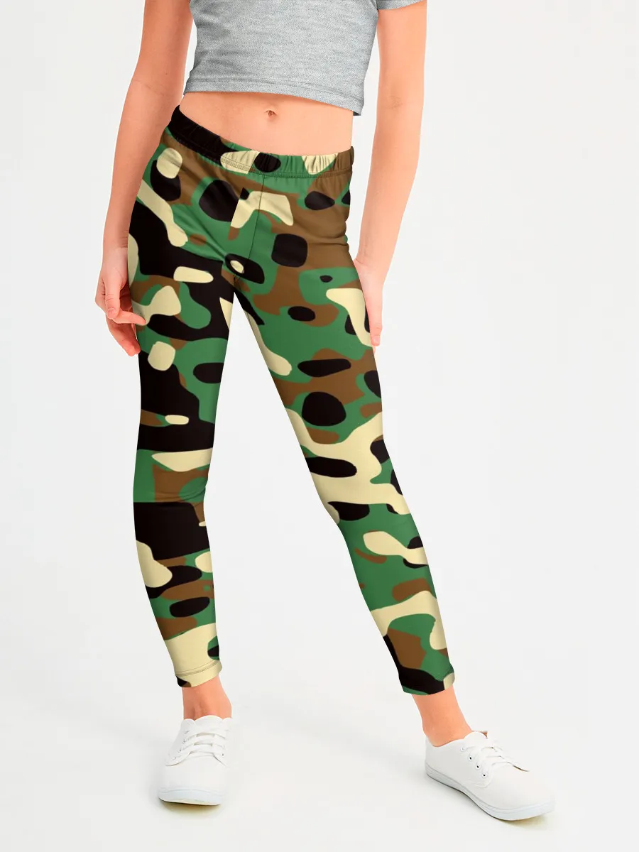 Леггинсы для девочки / Камуфляж
