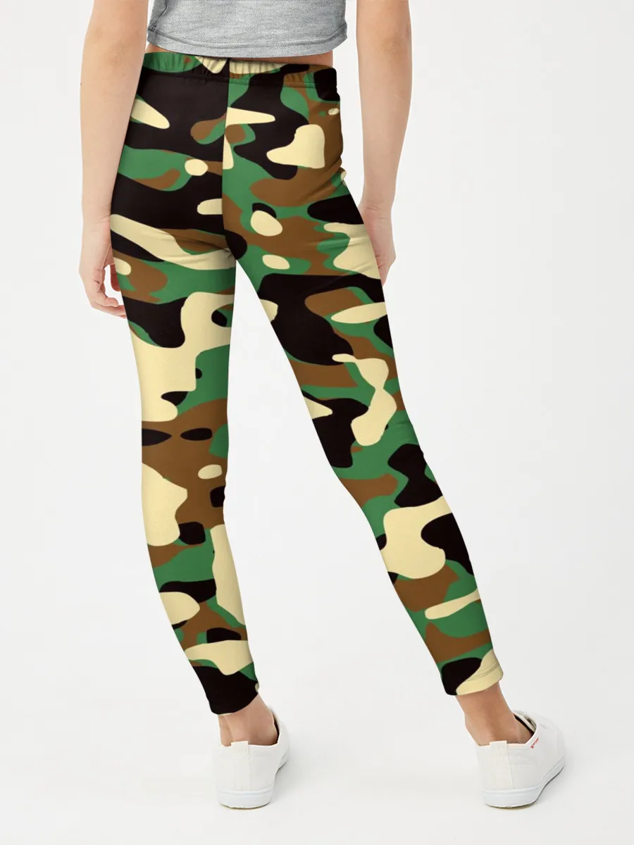 Леггинсы для девочки / Камуфляж