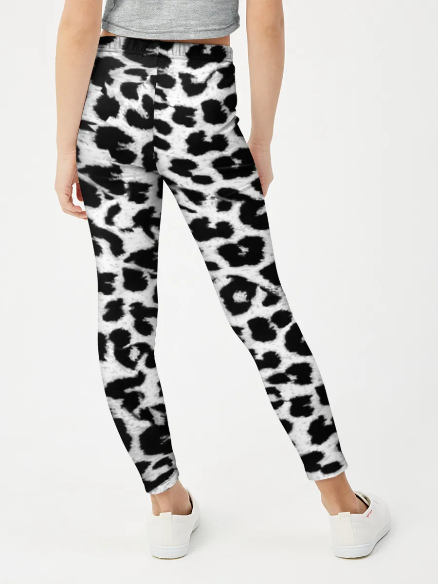 Леггинсы для девочки / Снежный Барс