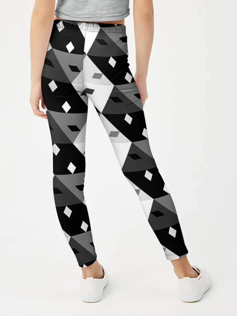 Леггинсы для девочки / Абстрактные кубики