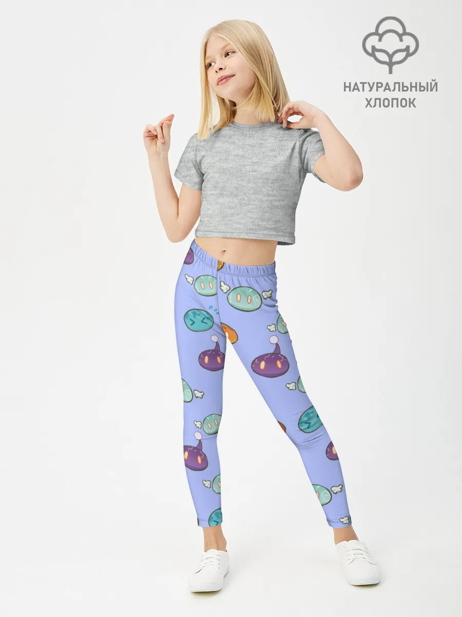 Леггинсы для девочки / Genshin impact Slimes | Слаймы