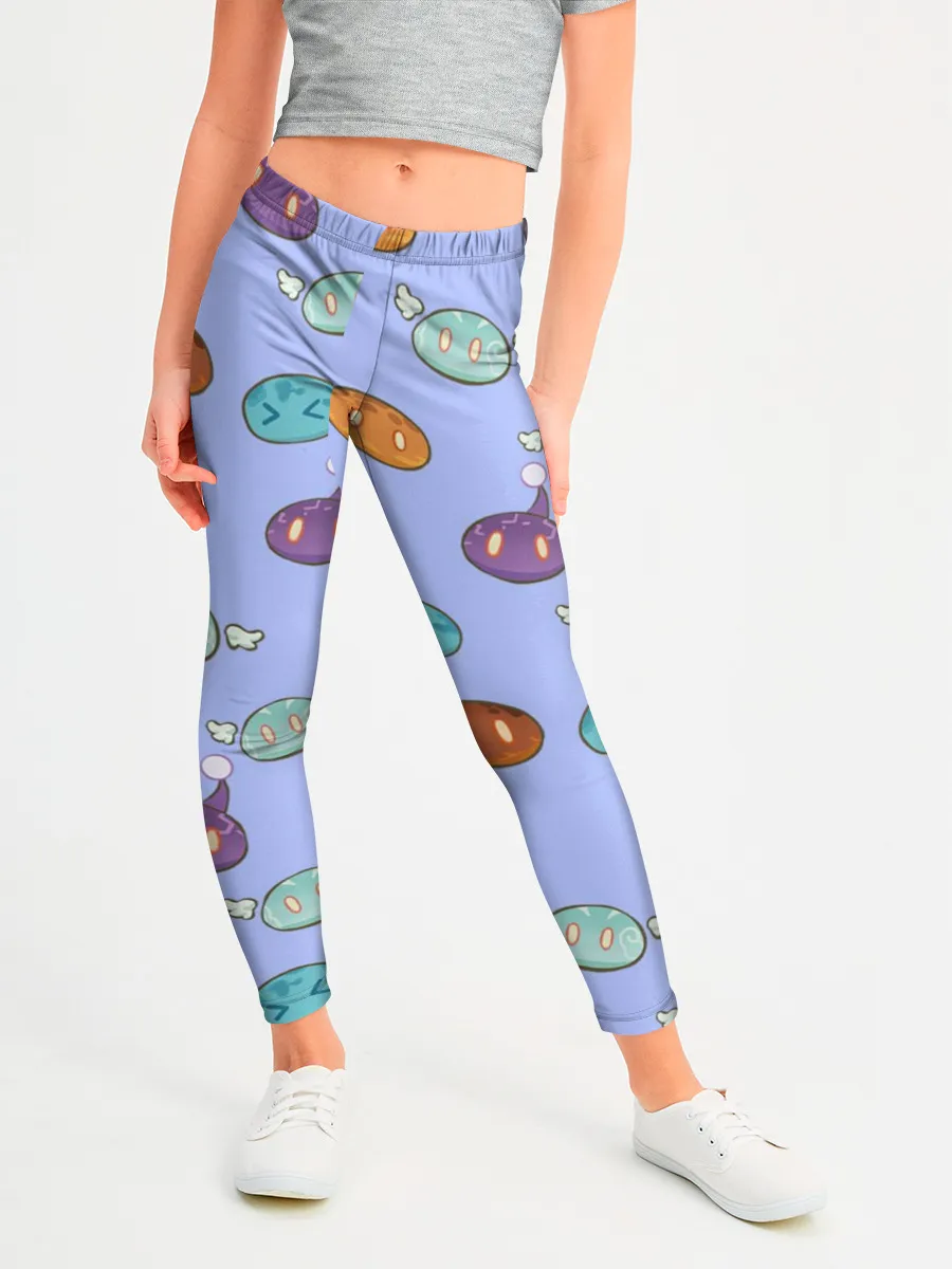 Леггинсы для девочки / Genshin impact Slimes | Слаймы