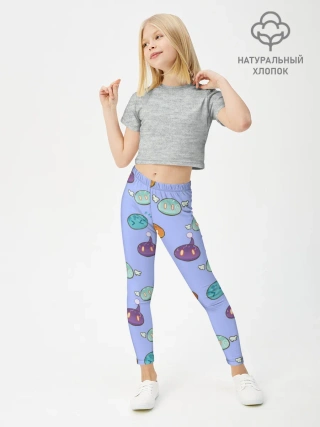 Леггинсы для девочки / Genshin impact Slimes | Слаймы