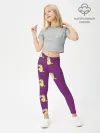 Леггинсы для девочки / Фиолетовые пони