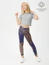 Леггинсы для девочки / текстура японские узоры