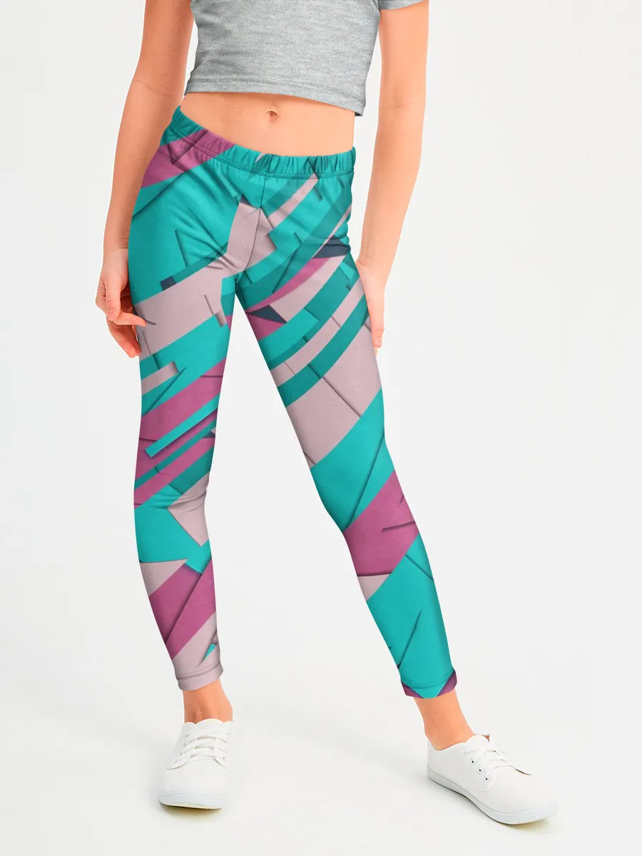Леггинсы для девочки / Геометрическая Абстракция