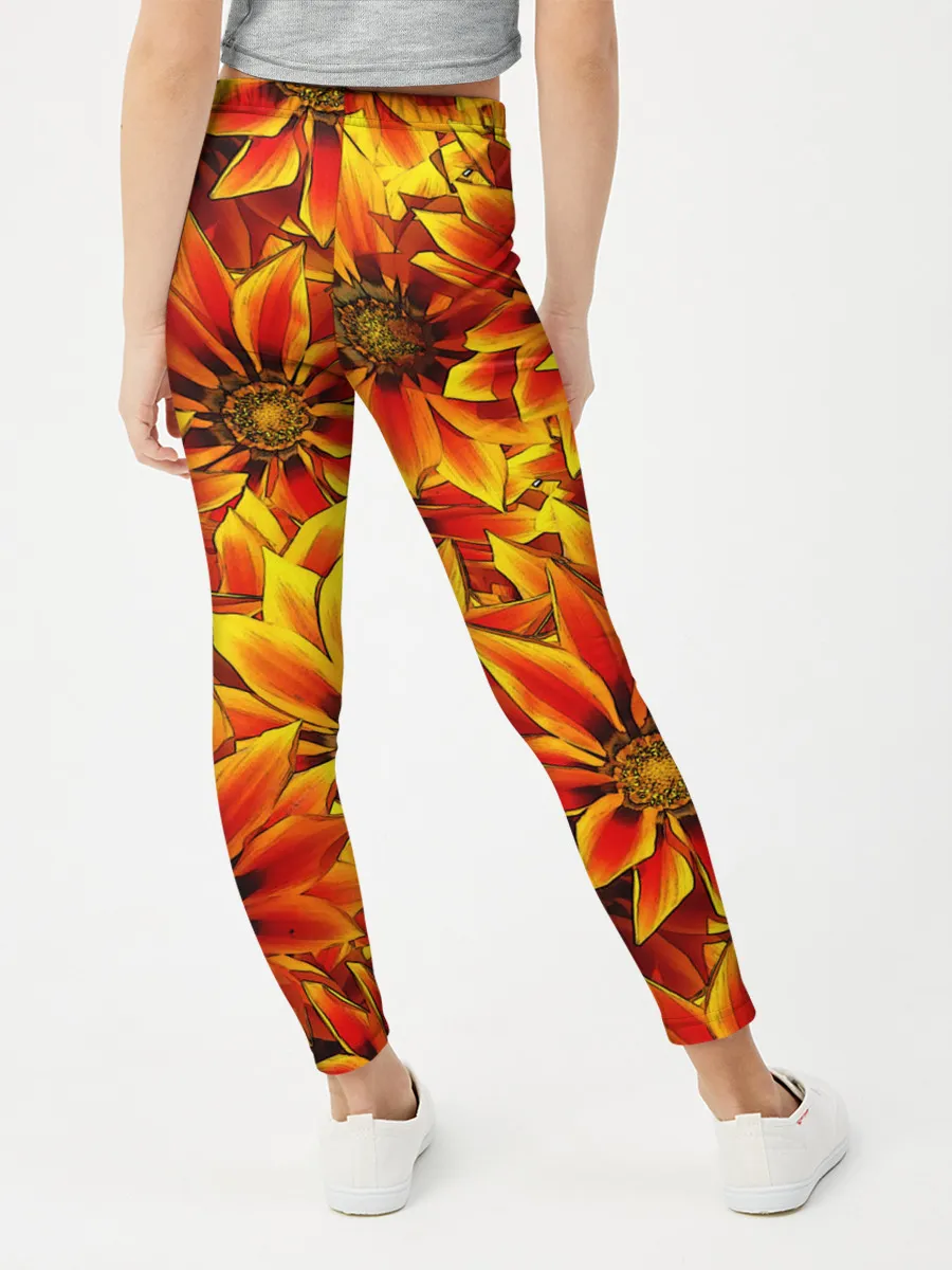 Леггинсы для девочки / Цветы