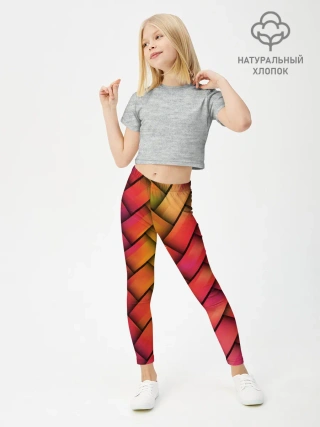 Леггинсы для девочки / Сплетение