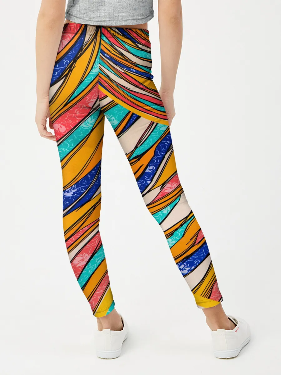 Леггинсы для девочки / Абстрактное течение