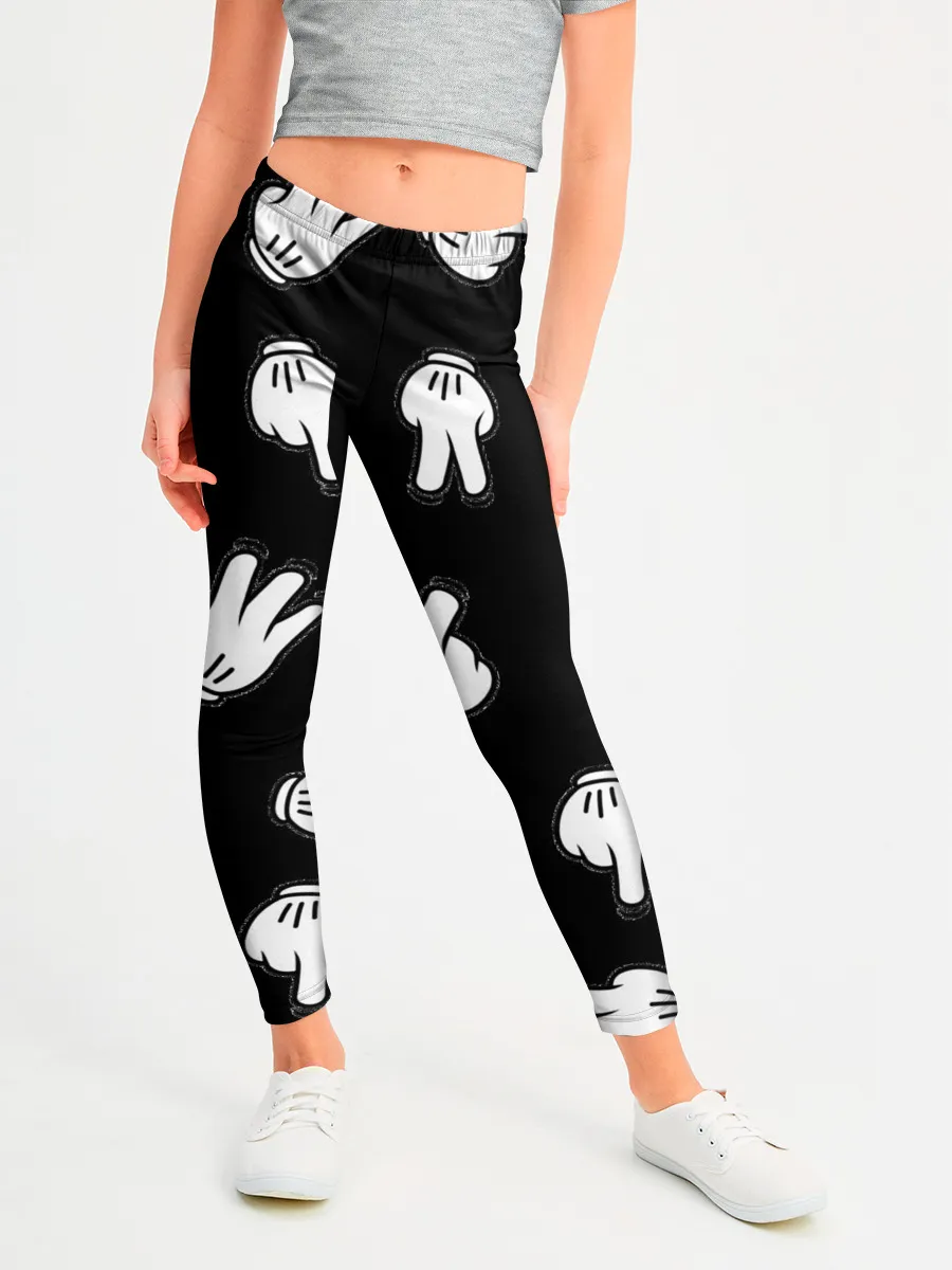 Леггинсы для девочки / Множество рук