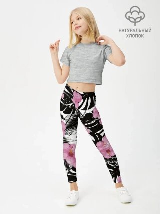 Леггинсы для девочки / Тропический Стиль