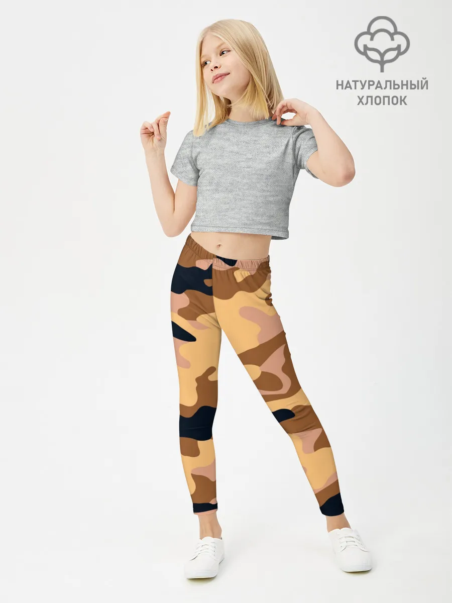 Леггинсы для девочки / Камуфляж