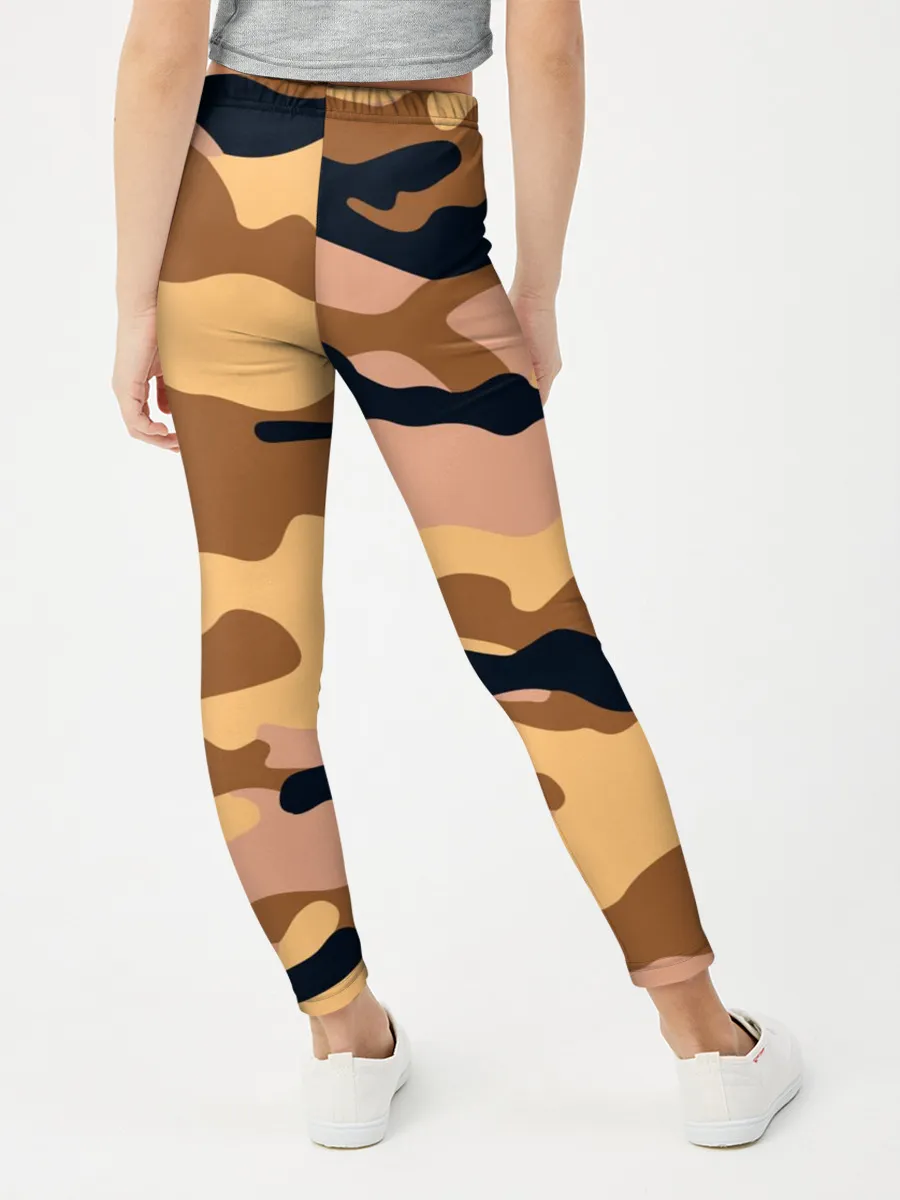 Леггинсы для девочки / Камуфляж