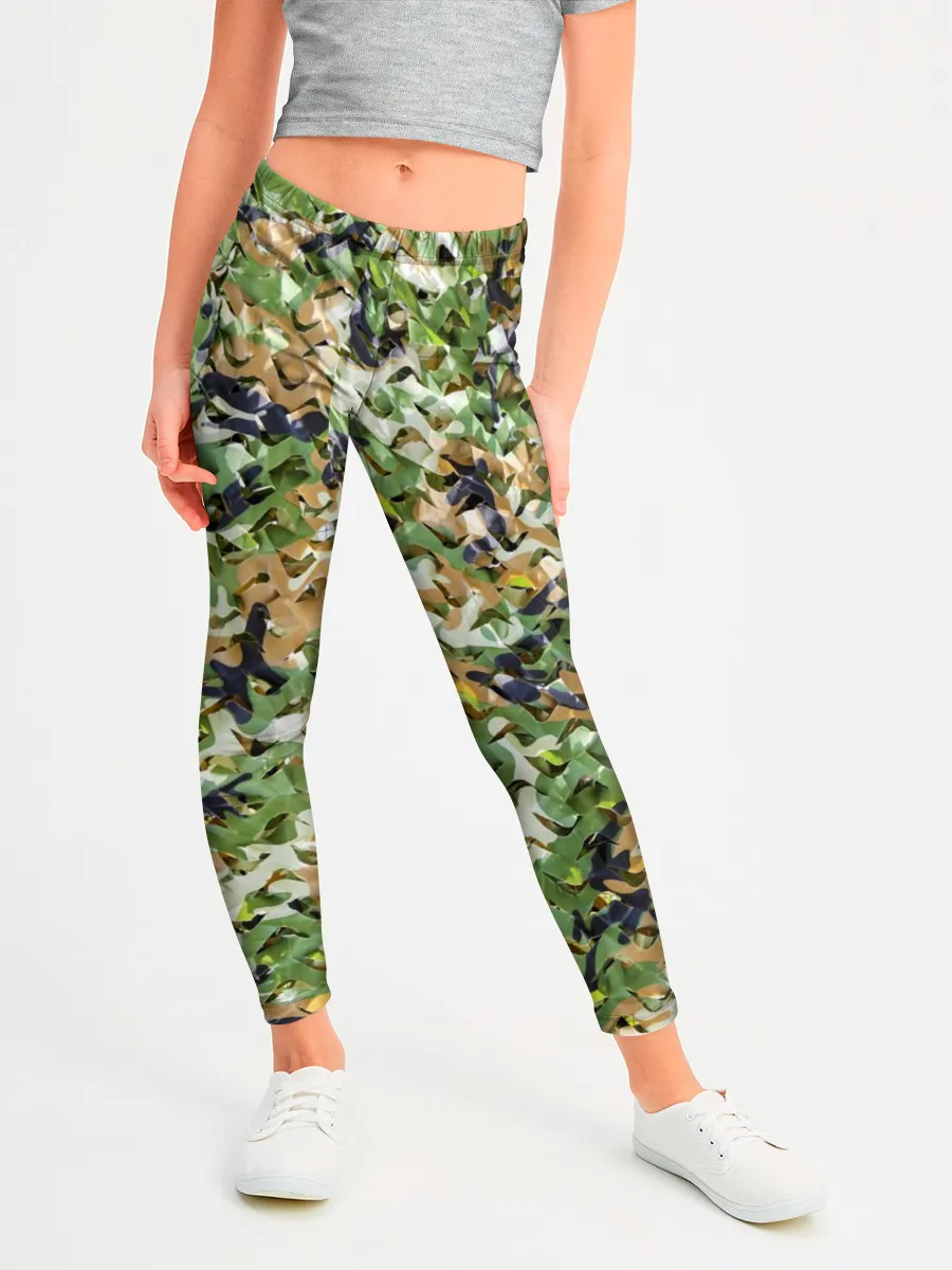 Леггинсы для девочки / ПЕЙНТБОЛ КАМУФЛЯЖ | PAINTBALL