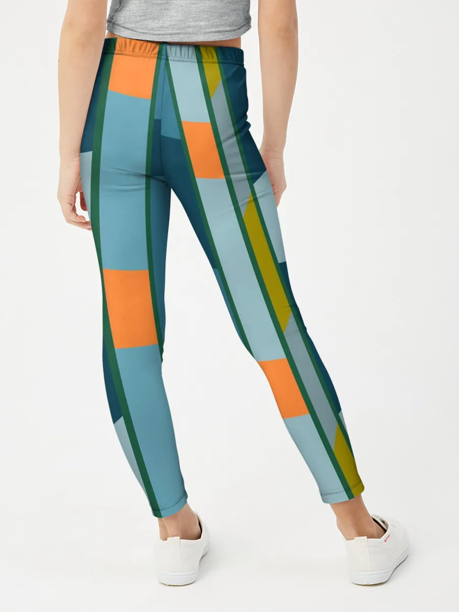 Леггинсы для девочки / Абстракция в стиле модерн