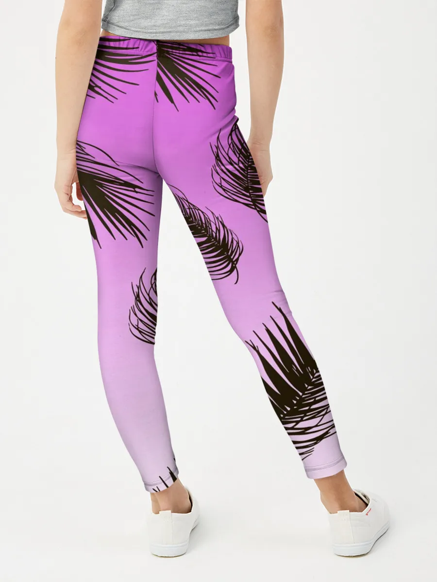 Леггинсы для девочки / Тропический Закат