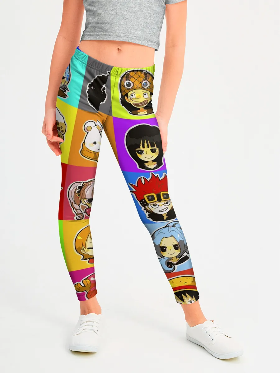 Леггинсы для девочки / ONE PIECE / ВАН ПИС / УЗОР