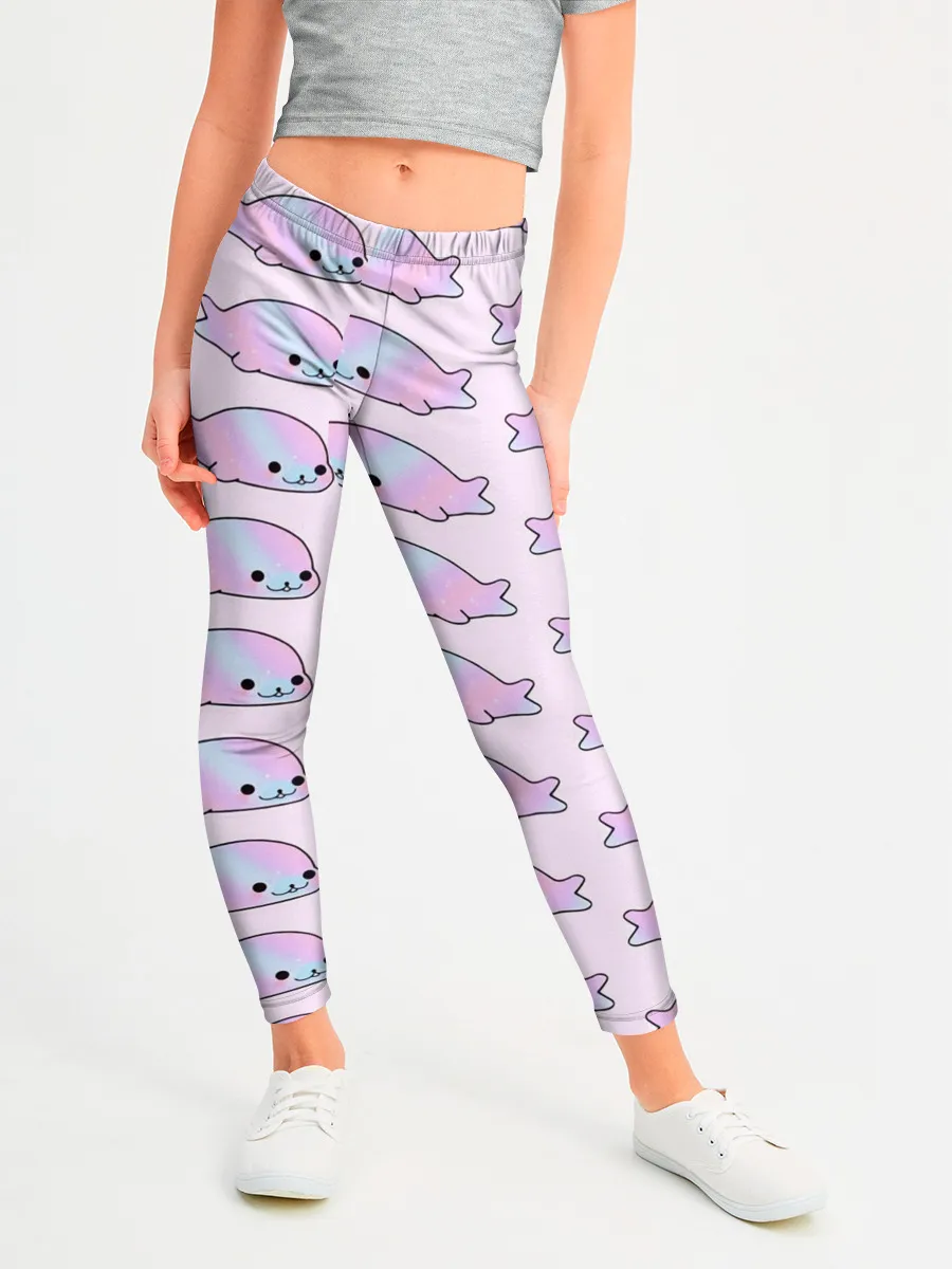 Леггинсы для девочки / Нерпы