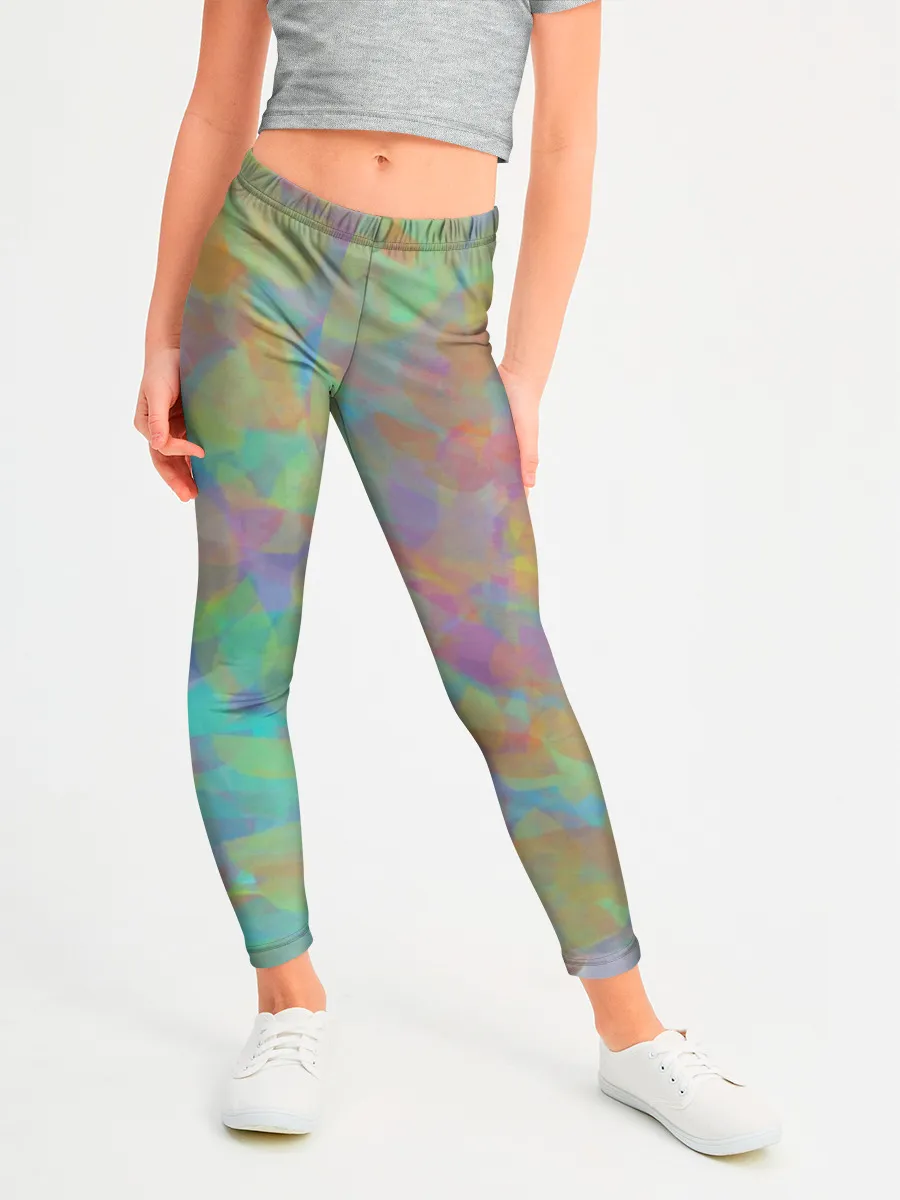 Леггинсы для девочки / Цветные лепестки